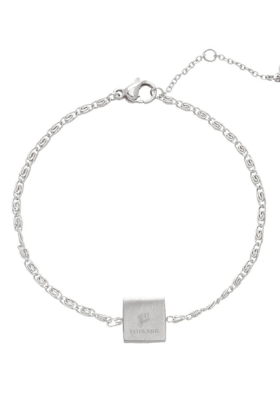 Bracelet Head Up &amp; No Regrets Silver Color Stainless Steel Picture2